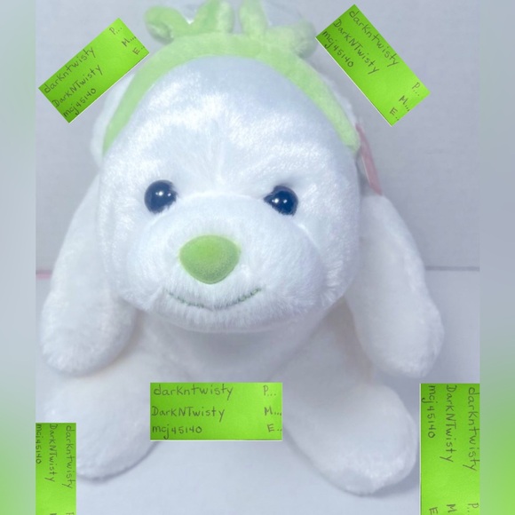 BNWT GUND SNUFFLES 4033518 w GREEN BUNNY EARS PRISTINE 10” - Picture 1 of 11